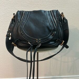Chloe Paddington Black Leather Shoulder Bag